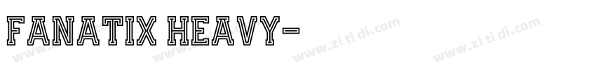 Fanatix Heavy字体转换